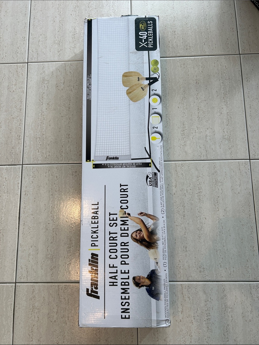 NEW 🆕 Franklin Half Court Pickleball Set with Net, Paddles and Balls / sealed